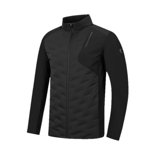 商场同款乔丹束绒科技羽绒服男士2025冬季新款轻薄防泼水弹力外套