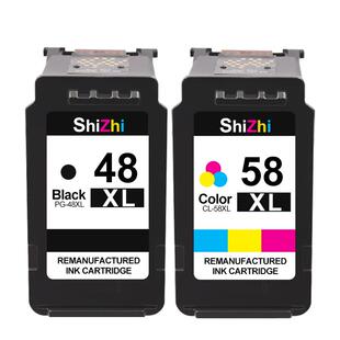 时至适用佳能E3480墨盒E4580 PG48xlCL58xl墨盒兼容canon佳能E478 E478R E408打印机 E468 E418 E488 E4280加