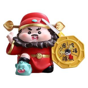 天师钟馗在此职场防小人保平安小摆件工位桌面装饰品驱邪避凶挂件