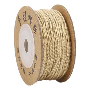 藏式手搓棉线星月菩提手串绳专用文玩线绳手工编织棉手链串珠绳子