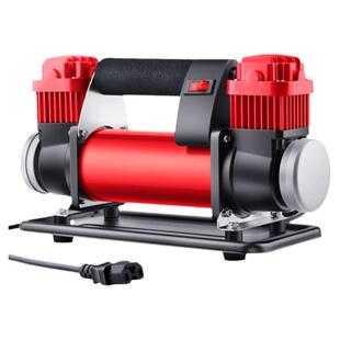 大功率电瓶车充气泵双缸 电动车高压打气筒48v60v72v修车换真空胎