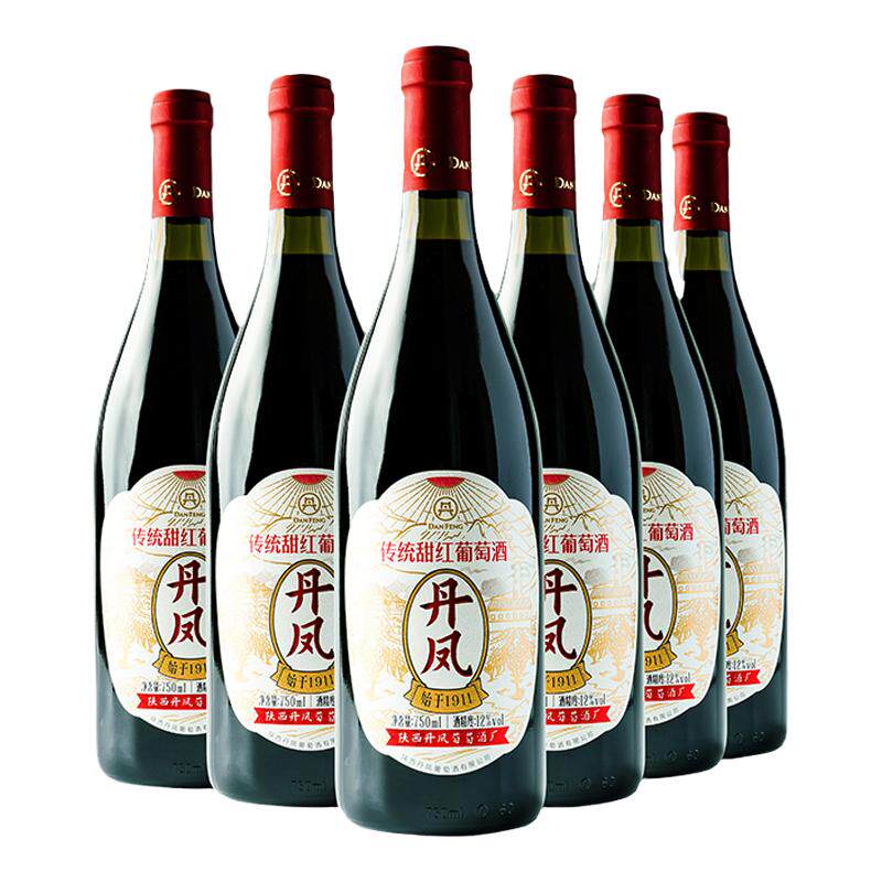 丹凤葡萄酒甜型热红酒专用酒高端红酒适合女生喝的甜酒中华老字号