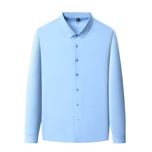 啄木鸟加绒加厚衬衫男士长袖秋冬款保暖衬衣商务休闲中年爸爸寸衫