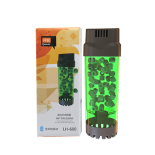 新品仟锐流化床鱼缸生化过滤器自带滤材增氧翻滚滤材气动水妖精