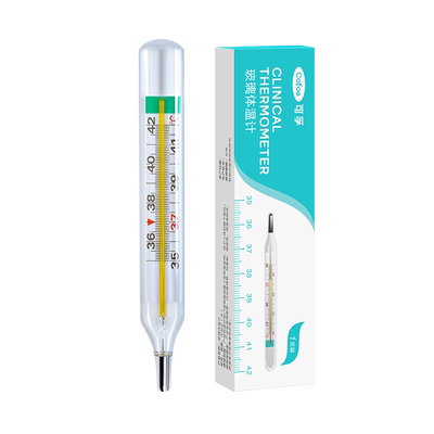 无汞玻璃体温计温度计腋下式儿童