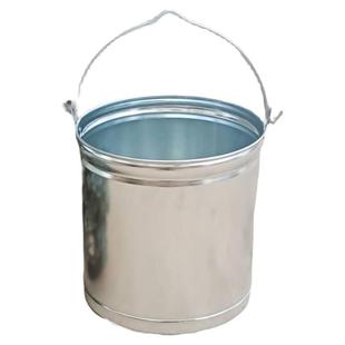 家用加厚大号提水桶圆形手提装水桶储水桶镀锌铁皮桶装油桶井桶