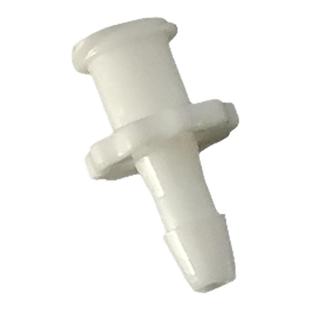 塑料鲁尔接头硅胶延长管导流管M5外螺纹转换头实验室转接头白黑色