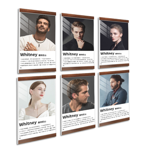 亚克力标识牌磁吸相框证书挂墙a4荣誉证书相框教练师资员工形象墙框架奖状装裱荣誉展示墙广告框画框墙贴