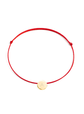 宝宝龙年本命年字母福牌红绳手链