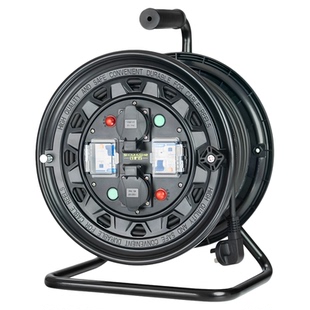 守护者电源盘绕线盘移动电缆卷盘220V三角架一机一闸双漏保BS334