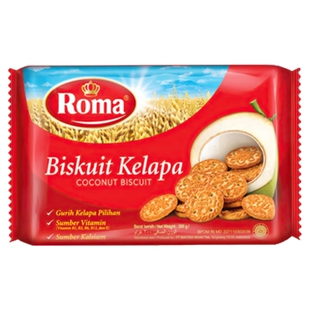 印尼ROMA罗马椰子饼300g Biskuit Kelapa营养饼干罗姆椰丝奶香饼