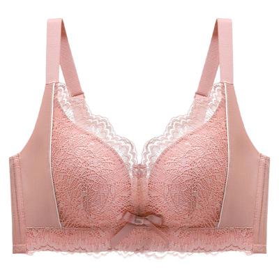 调整型蕾丝收副乳无钢圈聚龙文胸