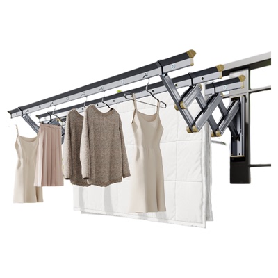 伸缩晾衣架阳台户外窗外神器家用