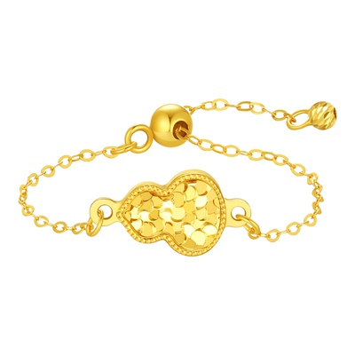 潮宏基好事发生有福18K金戒指