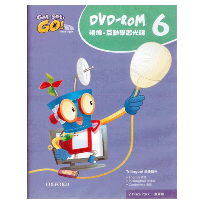 牛津原版3-6岁 get set go 三语视像互动学生DVD-ROM level 6 9780193987975牛津出版社牛津幼儿园教材进口原版 正版原著英语书籍
