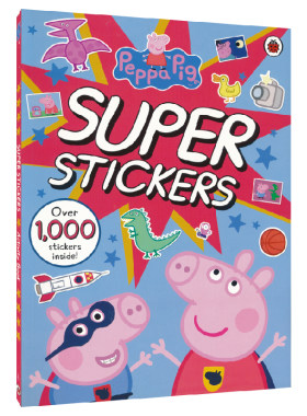 Peppa Pig Super Stickers Activity Book 粉红猪小妹 小猪佩奇趣味贴纸书4-5岁 幼儿益智启蒙书籍 英文原版 正版进口