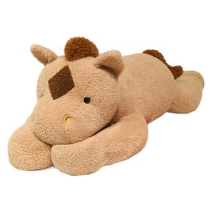 幸福抱枕马大号马年玩偶白马棕马睡觉抱公仔毛绒玩具床上靠垫娃娃