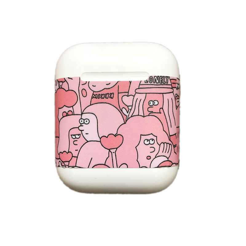 原创适用苹果AirPods 1/2代贴纸爱佑保护套可爱卡通个性潮牌ins风