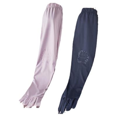 露二指冰丝防晒长手套