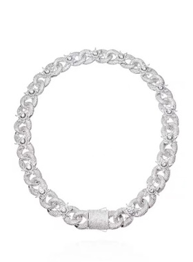 Mr.Bling老国王同款白莲花古巴链