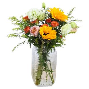 包月每周一花自然混搭花束花瓶基地现采直发生日混合装饰鲜花速递