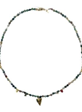 waki花火记忆项链爱心串珠首饰