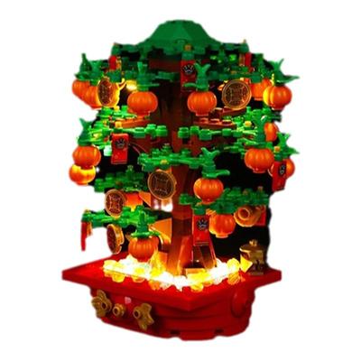 适用于乐高40648发财树玻璃罩