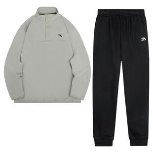 安踏儿童卫衣套装男童2026春季新款摇粒绒上衣保暖长裤运动两件套