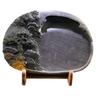 纯天然砚台端砚肇庆天然原石纯手工研磨书法斧柯东宋坑8寸10寸