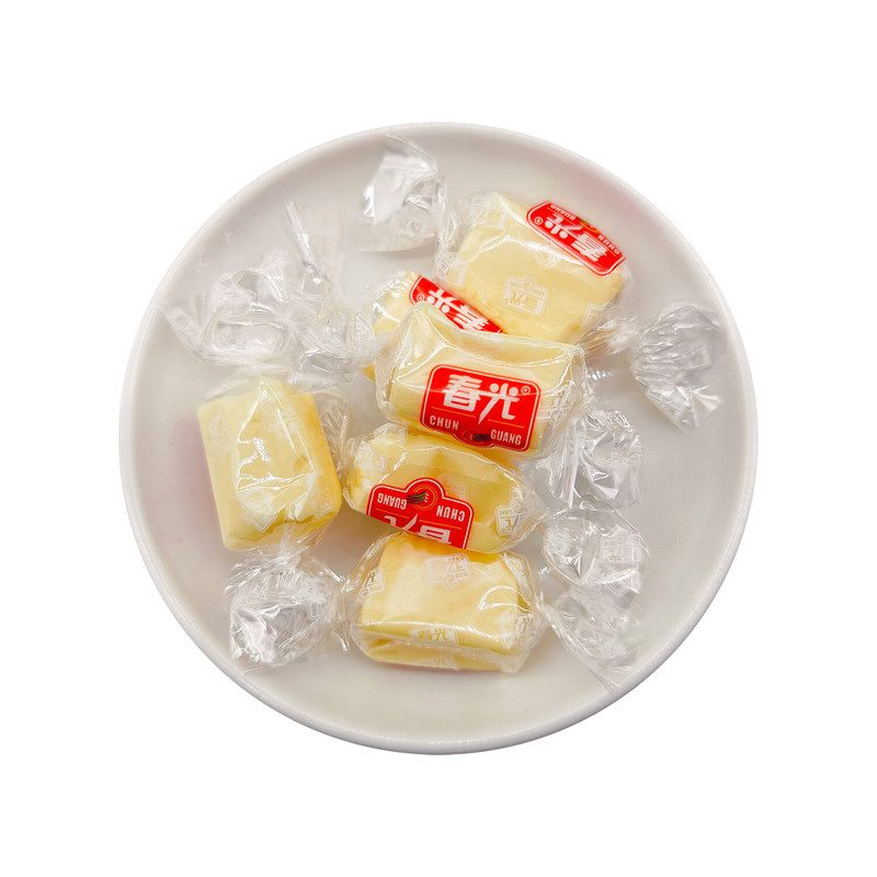 春光榴莲味奶糖散装糖果小吃零食