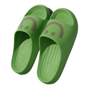 笑脸凉拖鞋女夏季可爱室内家居家用洗澡防滑踩屎感凉拖鞋男士外穿