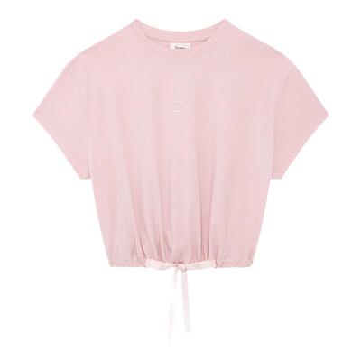 REPETTO丽派朵 女士短款蝴蝶结纯色芭蕾风T恤短袖2026春季新品