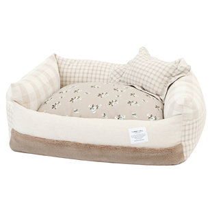 PetMan狗窝猫窝棉麻抗菌家纺用棉芯可拆洗宠物窝西高地马尔济斯