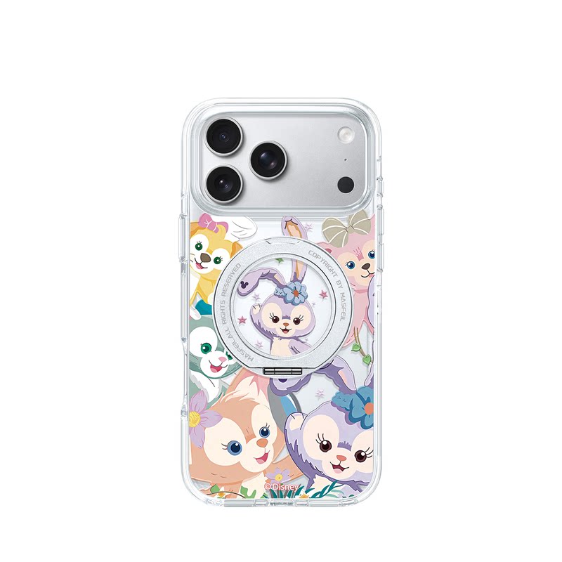 MASFEIL× 甜趣星友适用iPhone18Promax手机壳新款ip16磁吸带支架Go8苹果17Pro保护套15支点透明高级感13pm女