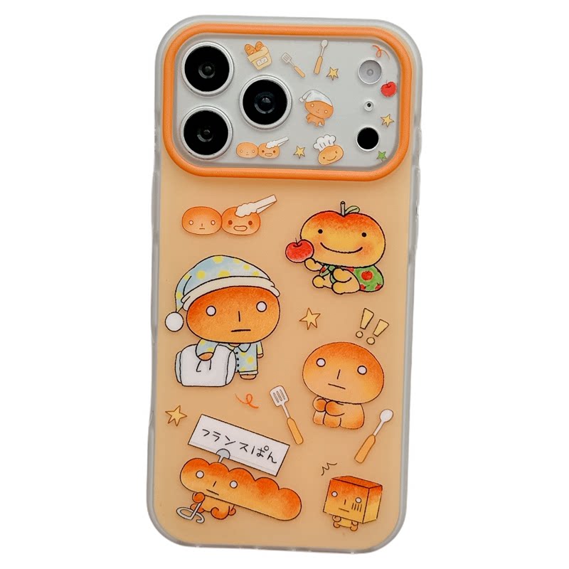 MoreRex日韩可爱黄色烤焦面包适用苹果18手机壳iphone17promax新款带挂绳18pro全包15防摔保护套14女款16双层
