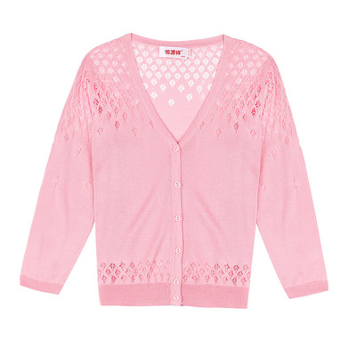 恒源祥春秋针织开衫冰丝外披肩