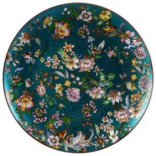 德罗嘉陶瓷中式平盘西餐盘牛排盘创意骨瓷酒店碗碟子餐具摆台套装