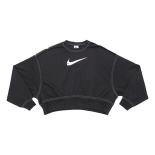 NIKE耐克潮流女装圆领大LOGO蝙蝠袖宽松运动休闲套头衫卫衣DO7212