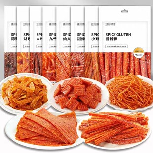 辣可曦曦网红辣条九千丝仙人片甜辣块香辣棒脾气条超辣变态辣92g