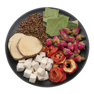 玫瑰山楂茯苓泽泻决明子荷叶山楂干白茯苓中药材泡水包邮