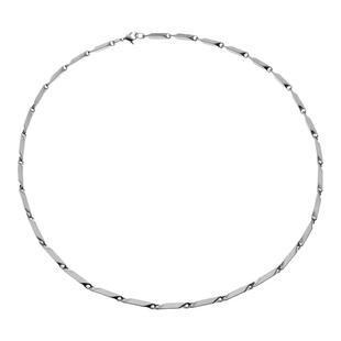 菱形竹节链项链男潮牌 钛钢不掉色 ins简约街头女锁骨链男士百搭