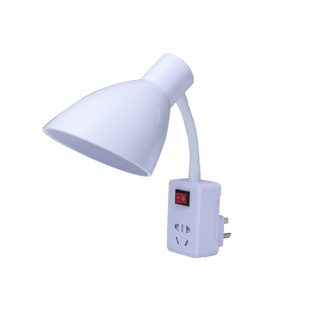 卧室床头照明台灯小夜灯带开关插座插头LED夜光灯宿舍学习读书灯