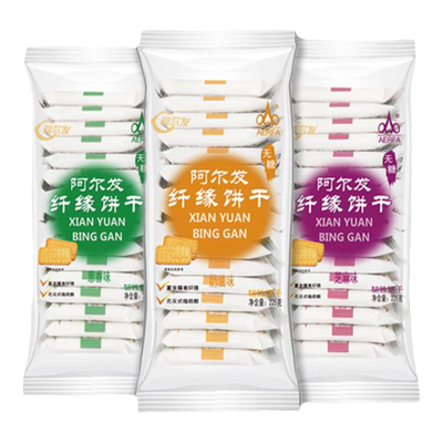 阿尔发无糖纤缘饼干糖尿人零食
