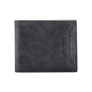 正品保罗钱包男士真皮短款大容量钱夹2026新款零钱包男式银包