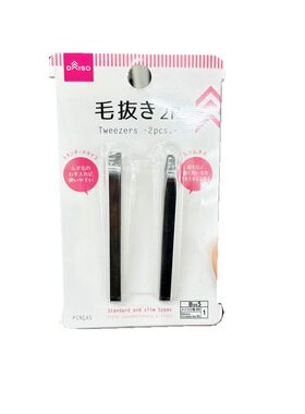 大创DAISO不锈钢眉夹小镊子美容