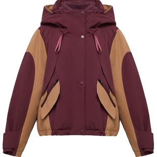 [松花江鹅绒]EP雅莹2025新款女装 拼色轻户外山系机能羽绒服Y113A