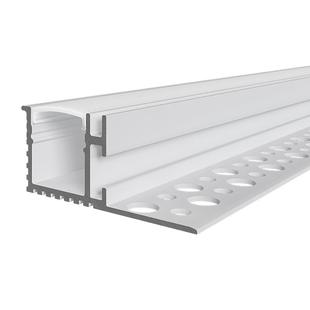 悬浮吊顶双眼皮灯槽线型无主灯反光灯槽带隐形单边向上发光斜发光