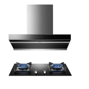 老板抽油烟机大吸力顶侧双吸5203烟灶套装挥手智控超薄齐平橱柜