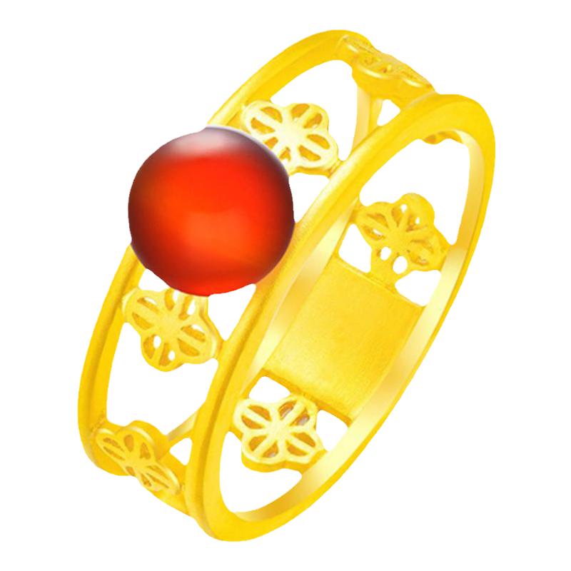 justgold婚礼黄金戒指