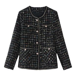 2023短款小香风外套女春秋新款女装时尚气质妈妈秋装减龄显瘦上衣